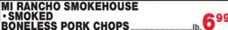 Bravo Supermarkets MI RANCHO SMOKEHOUSE • SMOKED BONELESS PORK CHOPS offer