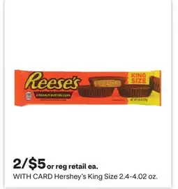 CVS Hershey's King Size offer