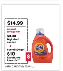 CVS Tide 73-84 oz offer