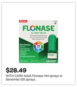 CVS Adult Flonase 144 sprays or Sensimist 120 sprays offer