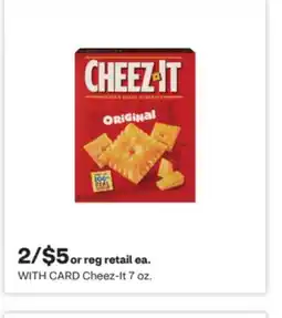CVS Cheez-It 7 oz offer