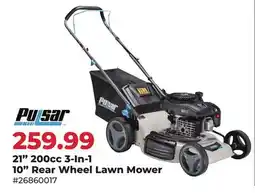 Runnings Pulsar 21 200cc 3-In-1 10 Rear Wheel Lawn Mower offer