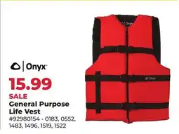 Runnings General Purpose Life Vest offer