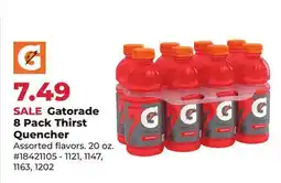 Runnings Gatorade 8 Pack Thirst Quencher offer