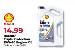 Runnings Shell Rotella Triple Protection 15W-40 Engine Oil offer