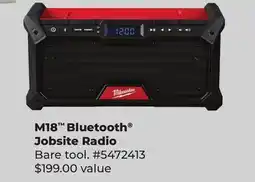 Runnings Milwaukee M18 Bluetooth Jobsite Radio offer