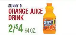 Circus Fruits SUNNY D ORANGE JUICE DRINK offer