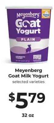 Lifethyme Meyenberg Goat Milk Yogurt offer