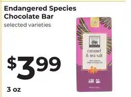 Lifethyme Endangered Species Chocolate Bar offer