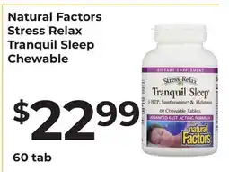 Lifethyme Natural Factors Stress Relax Tranquil Sleep Chewable offer