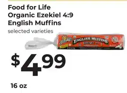Lifethyme Food for Life Organic Ezekiel 4:9 English Muffins offer