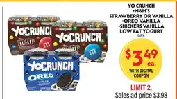 La Chiquita Food Market YO CRUNCH M&M'S STRAWBERRY OR VANILLA • OREO VANILLA • SNICKERS VANILLA LOW FAT YOGURT offer