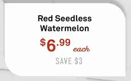 Standard Market Red Seedless Watermelon offer