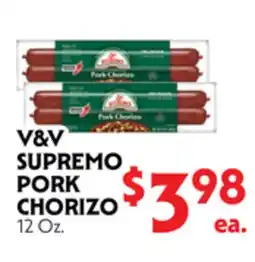 La Chiquita Food Market V&V SUPREMO PORK CHORIZO offer