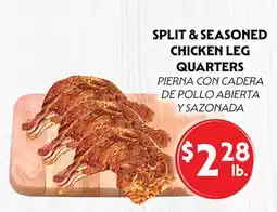 La Chiquita Food Market SPLIT & SEASONED CHICKEN LEG QUARTERS offer