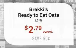 Standard Market Brekki's Ready to Eat Oats offer