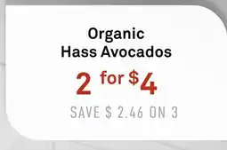 Standard Market Organic Hass Avocados offer