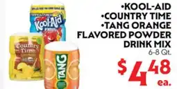 La Chiquita Food Market •KOOL-AID •COUNTRY TIME •TANG ORANGE FLAVORED POWDER DRINK MIX offer