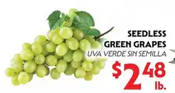 La Chiquita Food Market SEEDLESS GREEN GRAPES offer