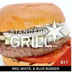 Standard Market RED, WHITE, & BLUE BURGER offer