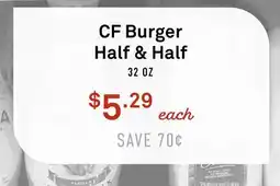 Standard Market CF Burger Half & Half offer