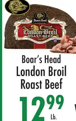 Garden Fresh Market Boar's Head London Broil Roast Beef offer