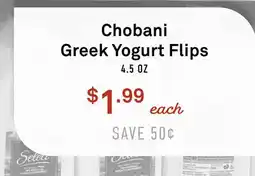 Standard Market Chobani Greek Yogurt Flips offer