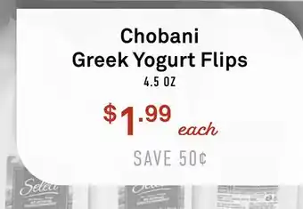 Standard Market Chobani Greek Yogurt Flips offer