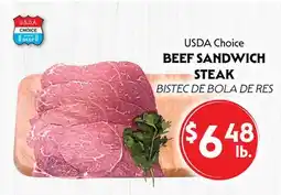 La Chiquita Food Market USDA Choice BEEF SANDWICH STEAK offer