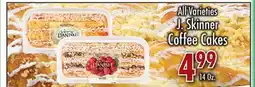 Garden Fresh Market All Varieties J. Skinner Coffee Cakes offer