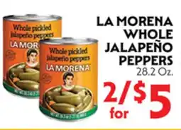 La Chiquita Food Market LA MORENA WHOLE JALAPEÑO PEPPERS offer