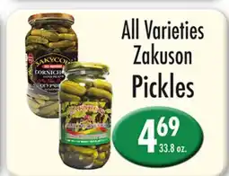 Garden Fresh Market All Varieties Zakuson Pickles offer