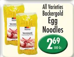 Garden Fresh Market All Varieties Backergold Egg Noodles offer