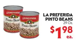 La Chiquita Food Market LA PREFERIDA PINTO BEANS offer
