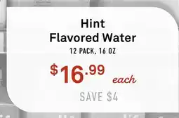 Standard Market Hint Flavored Water offer
