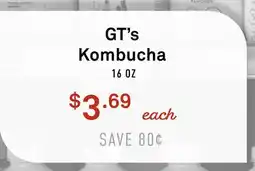 Standard Market GT's Kombucha offer