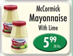 Garden Fresh Market McCormick Mayonnaise With Lime offer