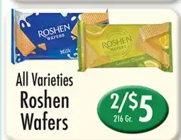 Garden Fresh Market Roshen Wafers offer