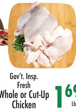 Garden Fresh Market Gov't Insp. Fresh Whole or Cut-Up Chicken offer