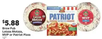 Fareway Brew Pub Lotzza Motzza MVP or Patriot Pizza offer
