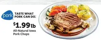 Fareway All-Natural Iowa Pork Chops offer