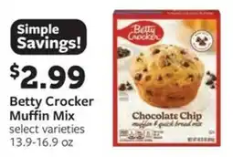 Fareway Betty Crocker Muffin Mix offer