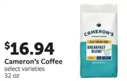 Fareway Cameron's Coffee offer