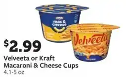 Fareway Velveeta or Kraft Macaroni & Cheese Cups offer