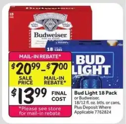 Stop&Shop Bud Light 18 Pack offer