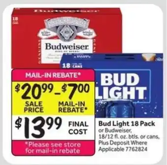 Stop&Shop Bud Light 18 Pack offer