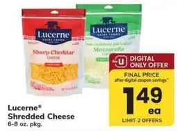 Safeway Lucerne Shredded Cheese offer