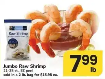 Safeway Jumbo Raw Shrimp offer