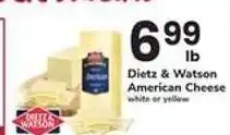 Safeway Dietz & Watson American Cheese offer