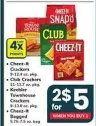 Safeway Cheez-It, Club, Keebler Townhouse Crackers offer